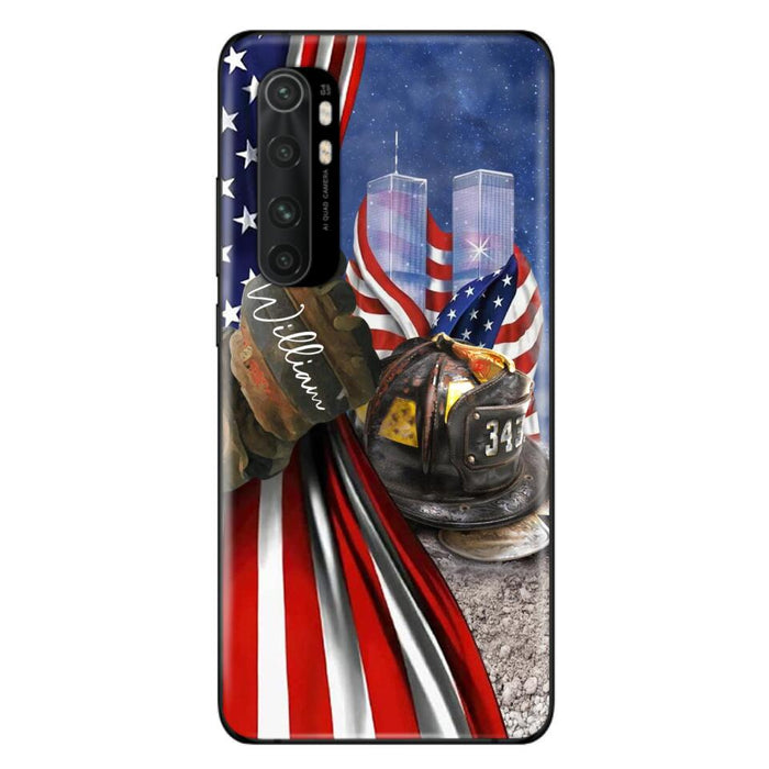 Custom Personalized Fire Fighter Phone Case - Gift Idea For 4th Of July Day - Cases For Oppo, Xiaomi And Huawei