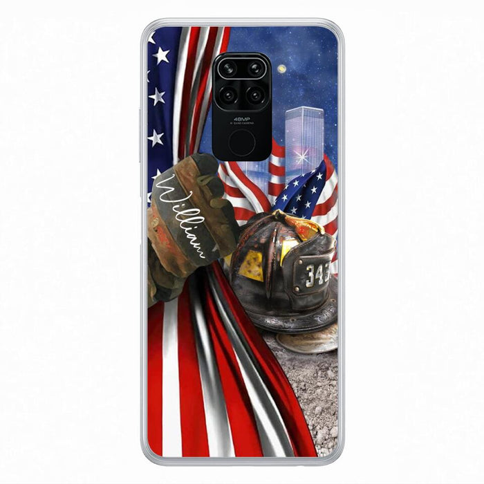 Custom Personalized Fire Fighter Phone Case - Gift Idea For 4th Of July Day - Cases For Oppo, Xiaomi And Huawei