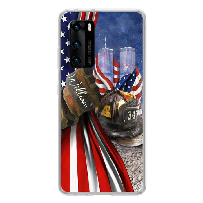 Custom Personalized Fire Fighter Phone Case - Gift Idea For 4th Of July Day - Cases For Oppo, Xiaomi And Huawei