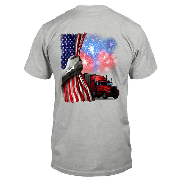 Personalized Independence Day Shirt - Gift Idea For Trucker/Independence Day