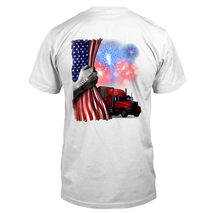 Personalized Independence Day Shirt - Gift Idea For Trucker/Independence Day