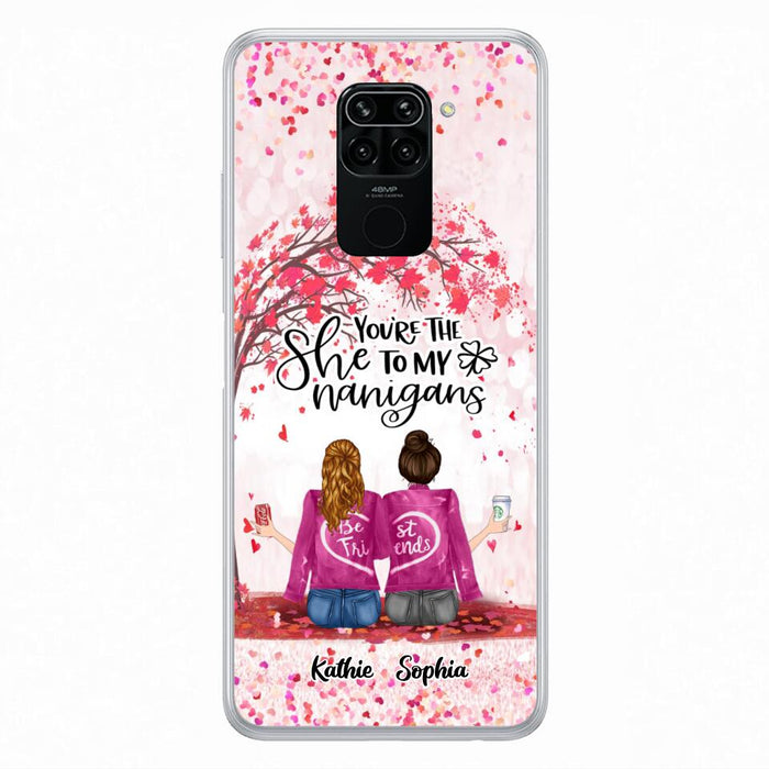 Custom Personalized We Are Best Friends Phone Case - Gift Idea For Friends/ Besties/ Sisters - Upto 5 Girls - You're The She To My Nanigans - Case For Xiaomi, Oppo And Huawei