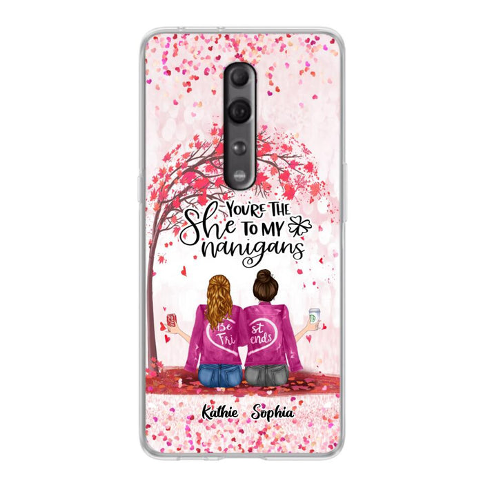 Custom Personalized We Are Best Friends Phone Case - Gift Idea For Friends/ Besties/ Sisters - Upto 5 Girls - You're The She To My Nanigans - Case For Xiaomi, Oppo And Huawei