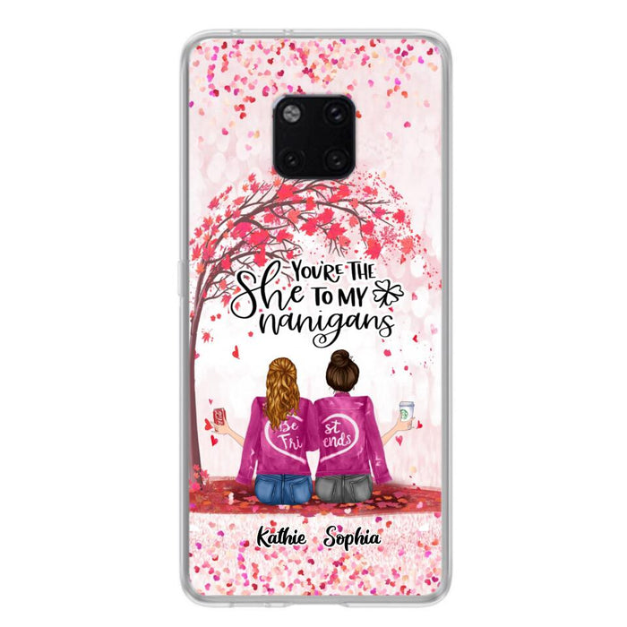 Custom Personalized We Are Best Friends Phone Case - Gift Idea For Friends/ Besties/ Sisters - Upto 5 Girls - You're The She To My Nanigans - Case For Xiaomi, Oppo And Huawei