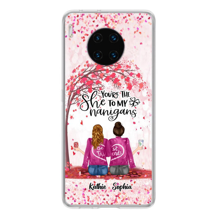 Custom Personalized We Are Best Friends Phone Case - Gift Idea For Friends/ Besties/ Sisters - Upto 5 Girls - You're The She To My Nanigans - Case For Xiaomi, Oppo And Huawei