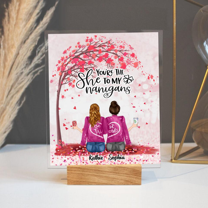 Custom Personalized We Are Best Friends Acrylic Plaque - Gift Idea For Friends/ Besties/ Sisters - Upto 4 Girls - Friends Like You Are Precious And Few