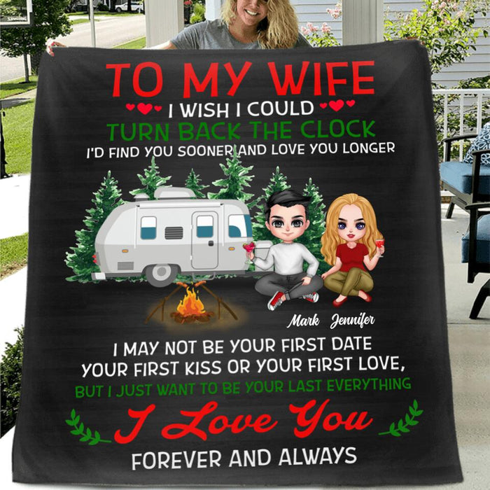 Personalized To My Wife Pillow Cover & Fleece/ Quilt Blanket - Gift For Wife/ Husband - I Love You Forever And Always