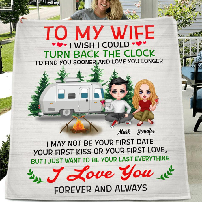 Custom Personalized To My Wife Pillow Cover & Fleece/ Quilt Blanket - Gift For Wife/ Husband - I Love You Forever And Always