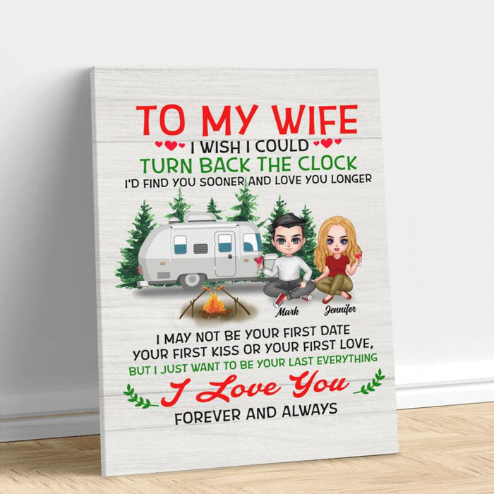 Custom Personalized To My Wife Canvas - Gift For Wife/ Husband - I Love You Forever And Always