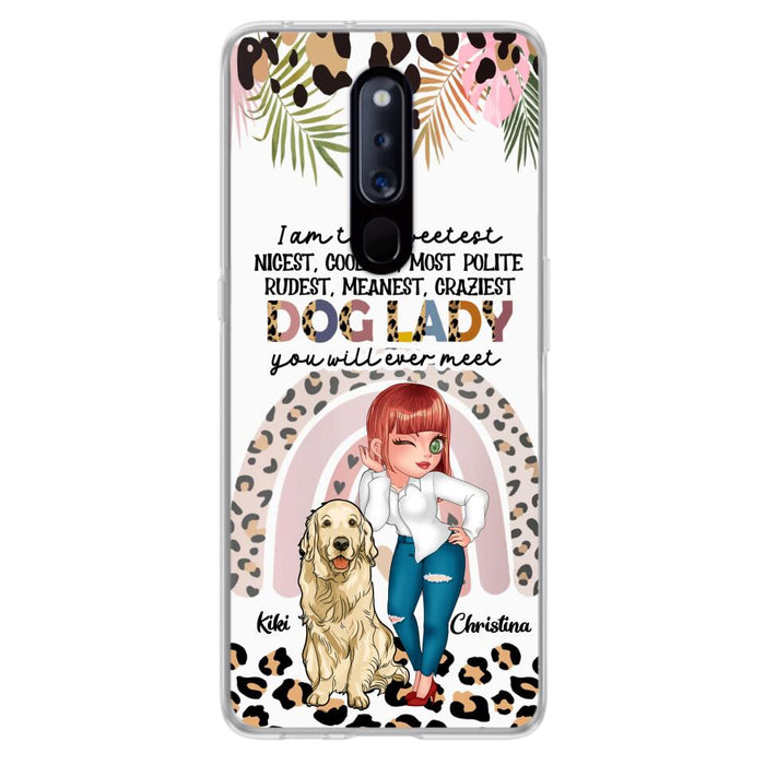 Custom Personalized Dog Mom Chibi Phone Case- Up to 4 Dogs - Gift For Dog Lover - I Am The Craziest Dog Mom - Case For Xiaomi, Oppo And Huawei