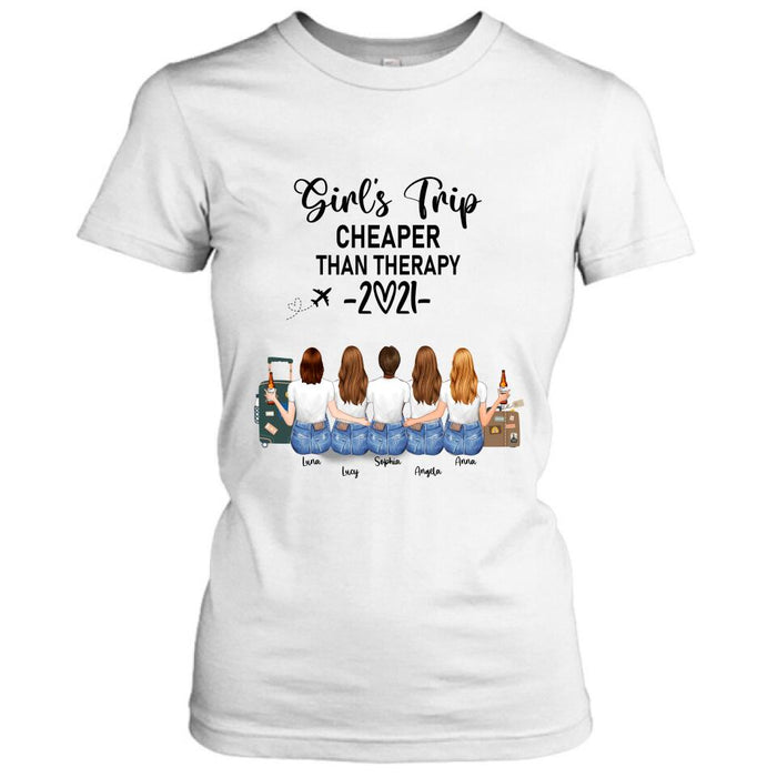 Custom Personalized Friends T-Shirt/Hoodie - Upto 5 Girls - Best Gift For Friends