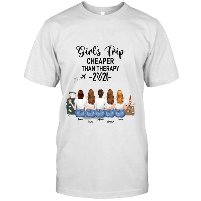 Custom Personalized Friends T-Shirt/Hoodie - Upto 5 Girls - Best Gift For Friends