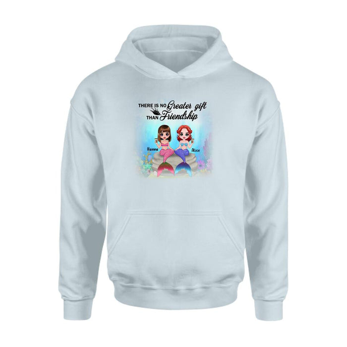 Custom Personalized Mermaid Friends/ Sister Shirt - Gift Idea For Mermaid Lover - There Is No Greater Gift Than Friendship