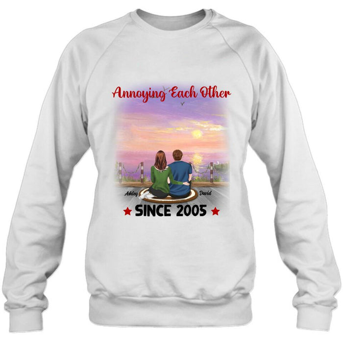 Custom Personalized Annoying Couple T-Shirt - Gift Idea For Couple - Annoying Each Other For Valentine's Day