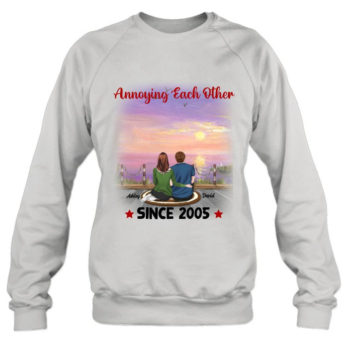 Custom Personalized Annoying Couple T-Shirt - Gift Idea For Couple - Annoying Each Other For Valentine's Day