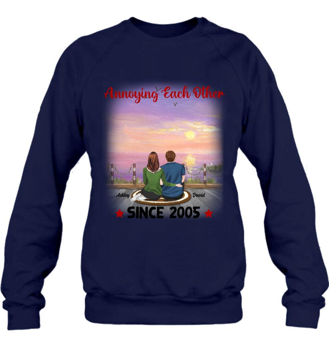 Custom Personalized Annoying Couple T-Shirt - Gift Idea For Couple - Annoying Each Other For Valentine's Day