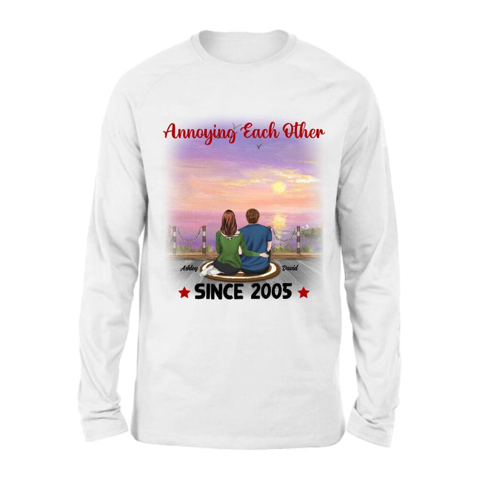 Custom Personalized Annoying Couple T-Shirt - Gift Idea For Couple - Annoying Each Other For Valentine's Day