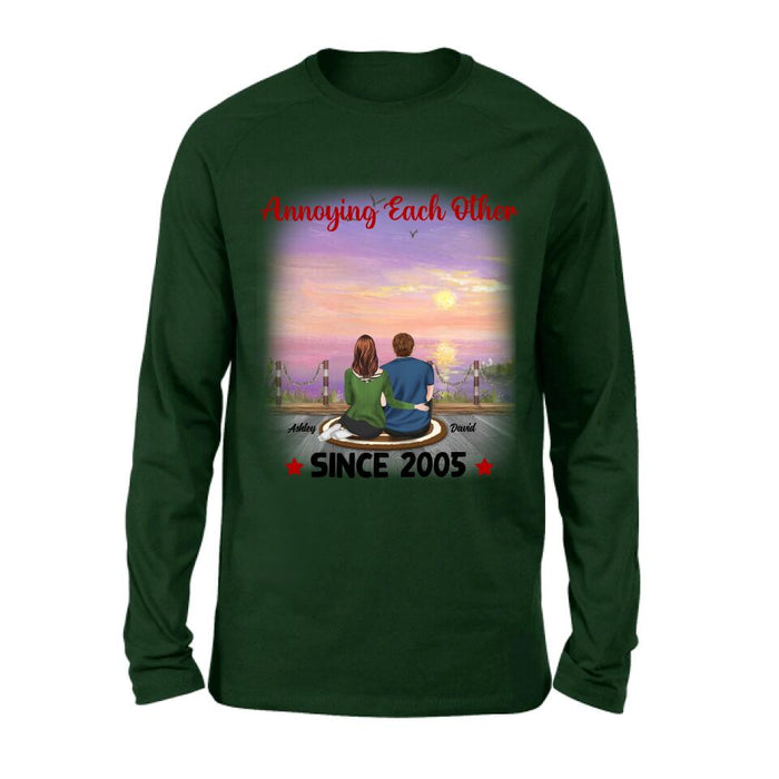 Custom Personalized Annoying Couple T-Shirt - Gift Idea For Couple - Annoying Each Other For Valentine's Day