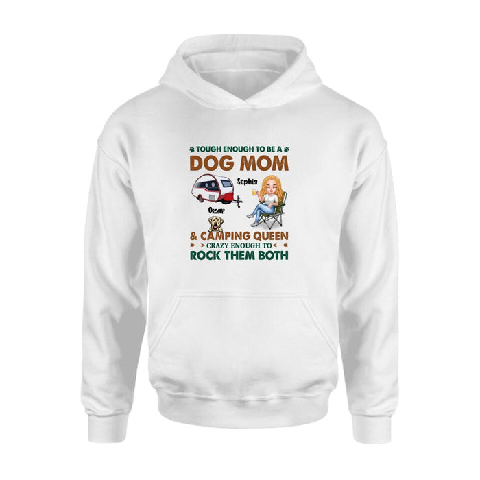 Custom Personalized Camping With Dogs Shirt - Up to 5 Dogs - Best Gift For Dog Lovers - I Like Camping And Dogs And Maybe 3 People