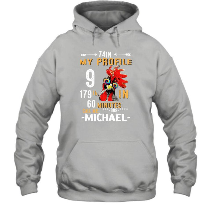 Personalized My Profile Cock Shirt/Pullover Hoodie - Gift Idea For Man