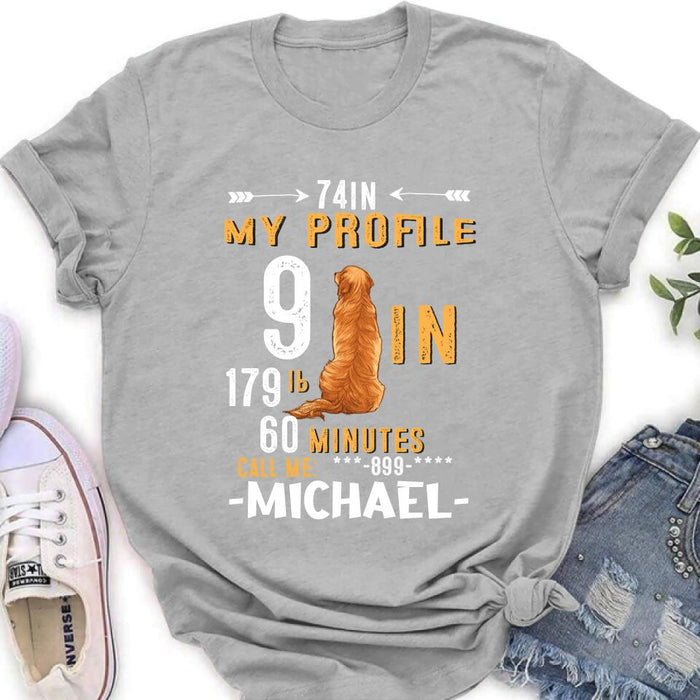 Personalized My Profile Shirt/Pullover Hoodie - Gift Idea For Man