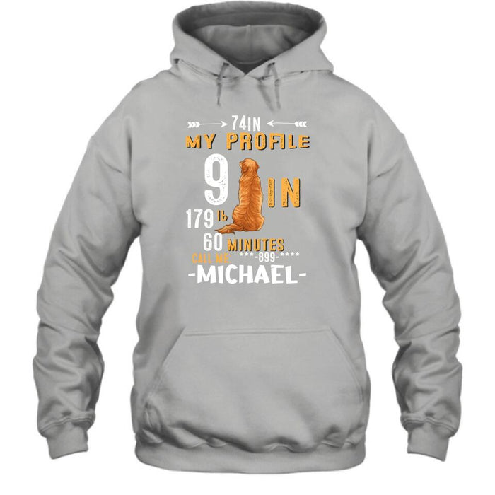 Personalized My Profile Shirt/Pullover Hoodie - Gift Idea For Man