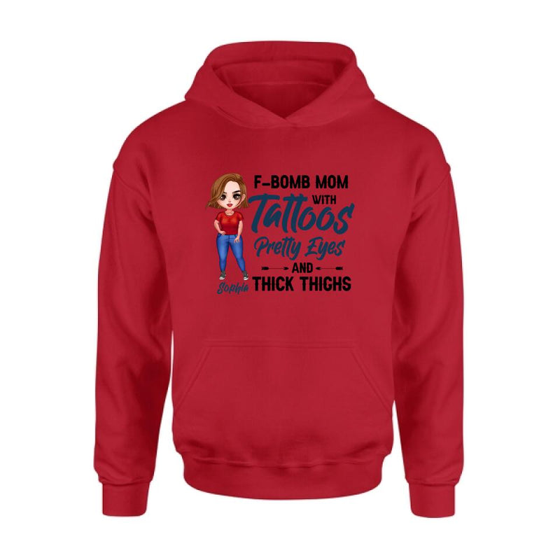 Personalized F-Bomb Mom Unisex T-shirt/Hoodie/Sweatshirt - Gift for Mother's Day - F-Bomb Mom With Tattoos