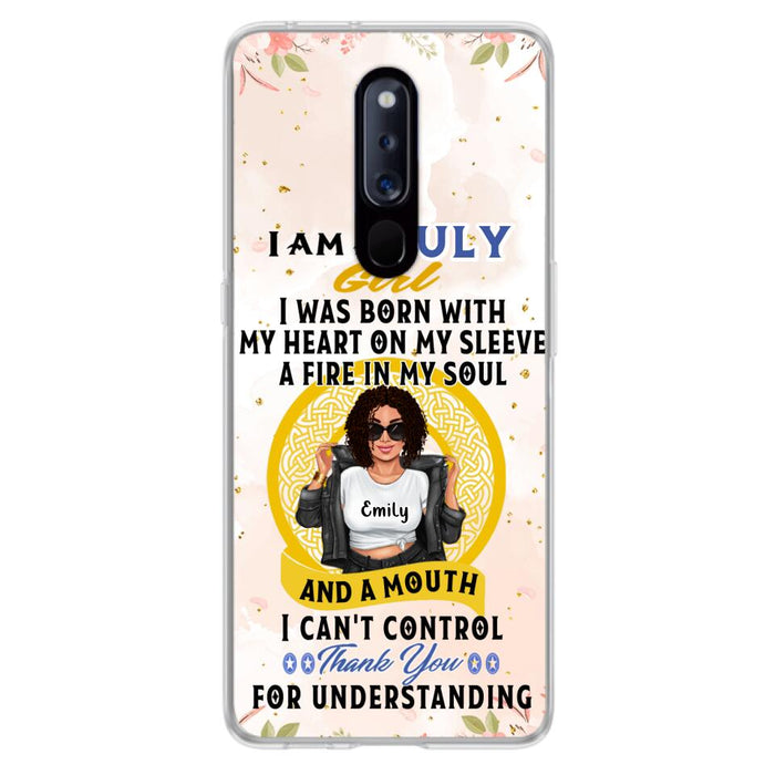 Custom Personalized I Am A July Girl Phone Case - Birthday Gift Idea For Girl - Case For Xiaomi, Oppo And Huawei