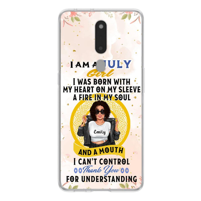 Custom Personalized I Am A July Girl Phone Case - Birthday Gift Idea For Girl - Case For Xiaomi, Oppo And Huawei