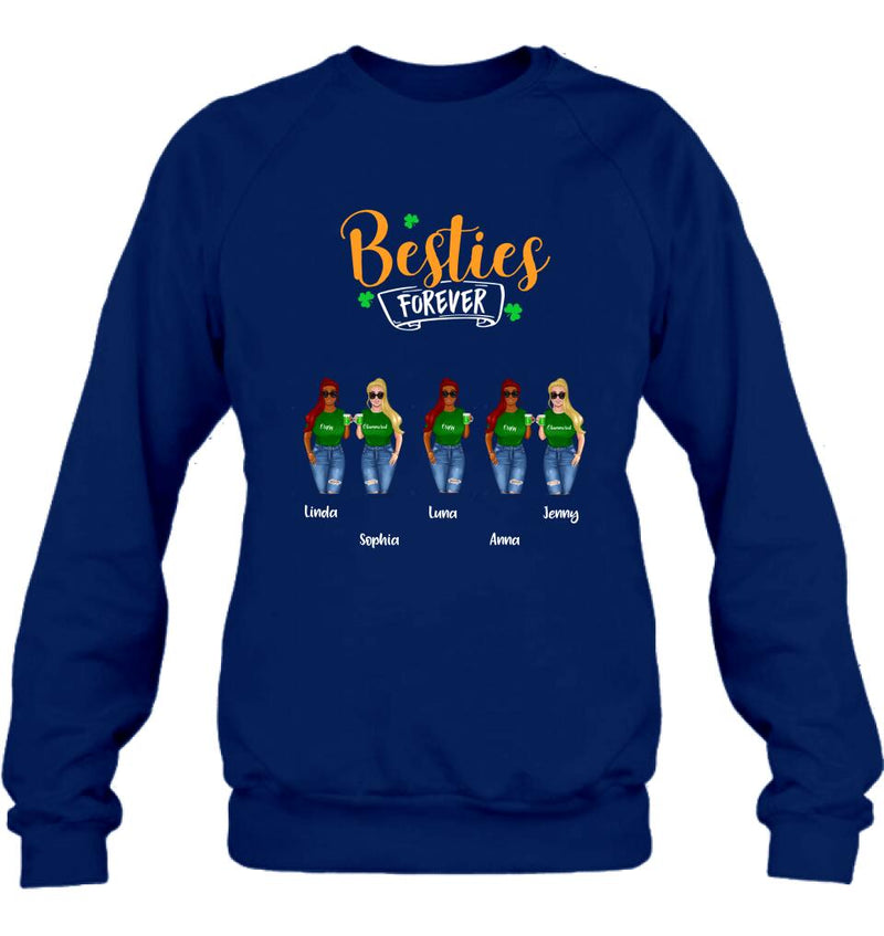 Personalized Drunker Half Shirt - Up to 5 People - Gift Idea For St Patrick's Day - She Is My Drunker Half