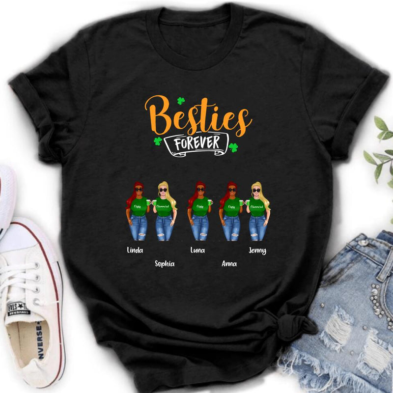 Personalized Drunker Half Shirt - Up to 5 People - Gift Idea For St Patrick's Day - She Is My Drunker Half
