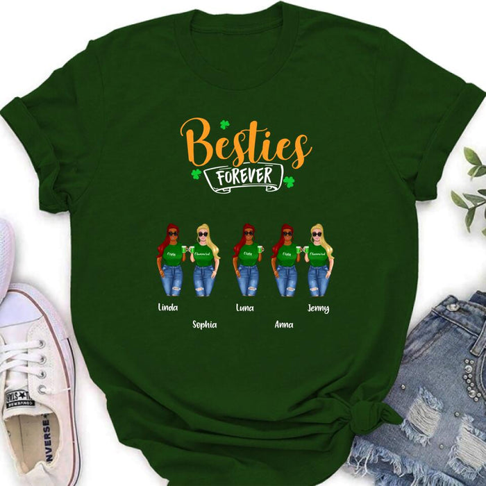 Custom Personalized Drunker Half Shirt - Upto 5 People - Gift Idea For St Patrick's Day - She Is My Drunker Half