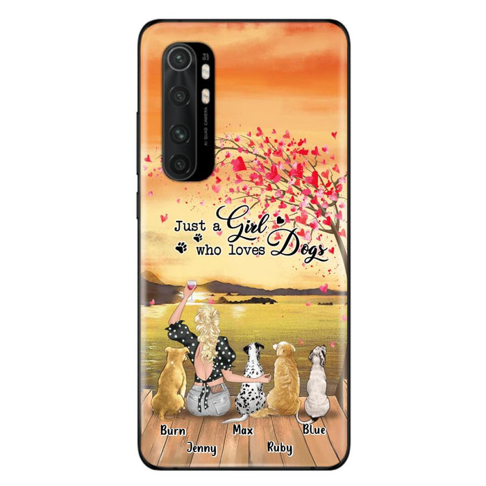 Custom Personalized Dog Mom Phone Case For Xiaomi/ Oppo/ Huawei - Gift Idea For Dog Owner with up to 4 Dogs - Just A Girl Who Loves Dogs