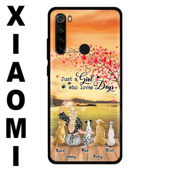 Custom Personalized Dog Mom Phone Case For Xiaomi/ Oppo/ Huawei - Gift Idea For Dog Owner with up to 4 Dogs - Just A Girl Who Loves Dogs