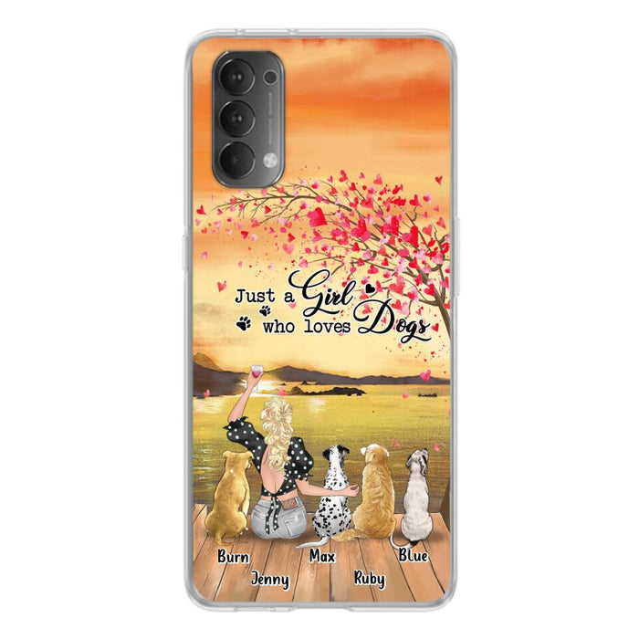 Custom Personalized Dog Mom Phone Case For Xiaomi/ Oppo/ Huawei - Gift Idea For Dog Owner with up to 4 Dogs - Just A Girl Who Loves Dogs