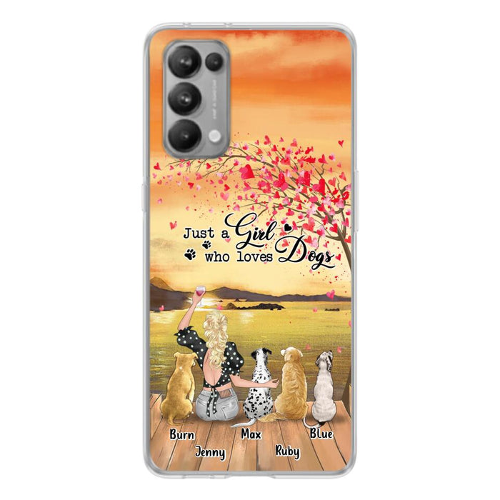 Custom Personalized Dog Mom Phone Case For Xiaomi/ Oppo/ Huawei - Gift Idea For Dog Owner with up to 4 Dogs - Just A Girl Who Loves Dogs