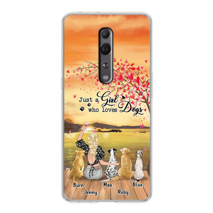 Custom Personalized Dog Mom Phone Case For Xiaomi/ Oppo/ Huawei - Gift Idea For Dog Owner with up to 4 Dogs - Just A Girl Who Loves Dogs