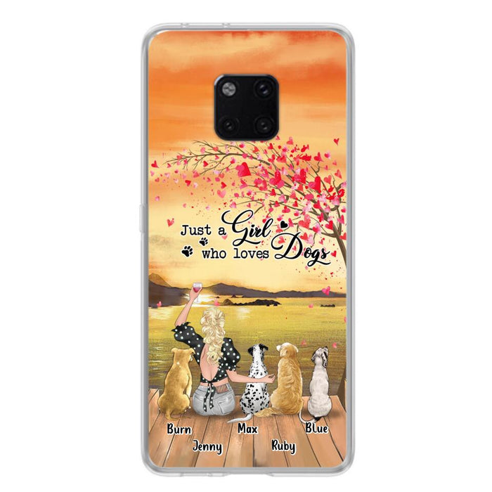 Custom Personalized Dog Mom Phone Case For Xiaomi/ Oppo/ Huawei - Gift Idea For Dog Owner with up to 4 Dogs - Just A Girl Who Loves Dogs