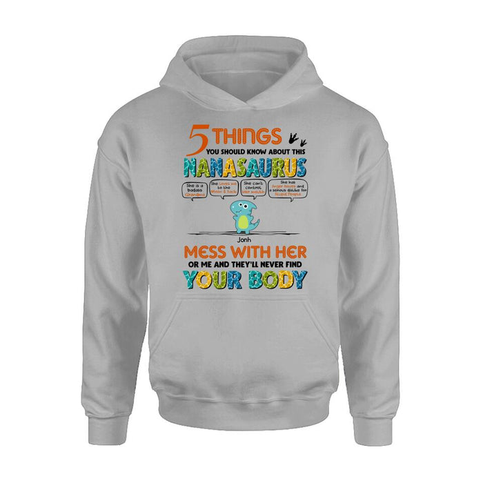 Custom Personalized Nanasaurus Shirt/ Hoodie - Mother's Day Gift Idea For Grandma, Mother - Upto 7 Kids - 5 Things You Should Know About This Nanasaurus