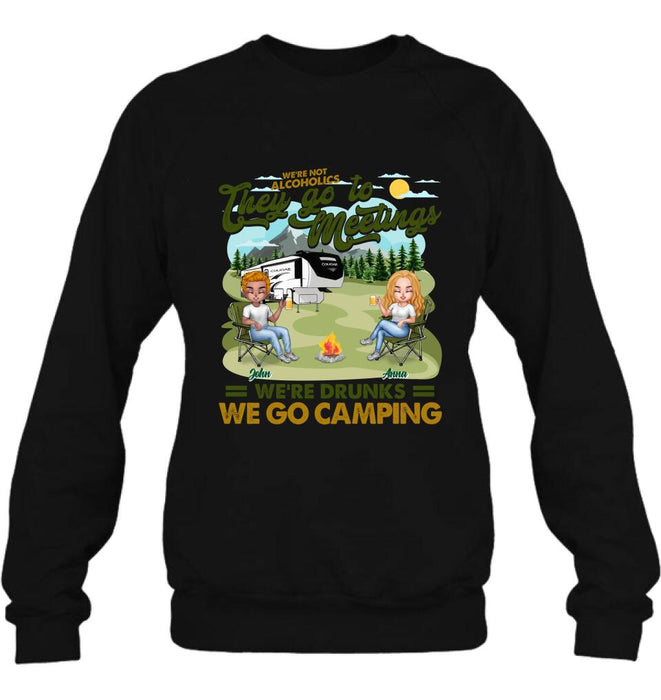 Custom Personalized Camping Friend Shirt/ Pullover Hoodie - Upto 6 People - Gift Idea For Friends/ Camping Lover - We're Like A Really Small Gang