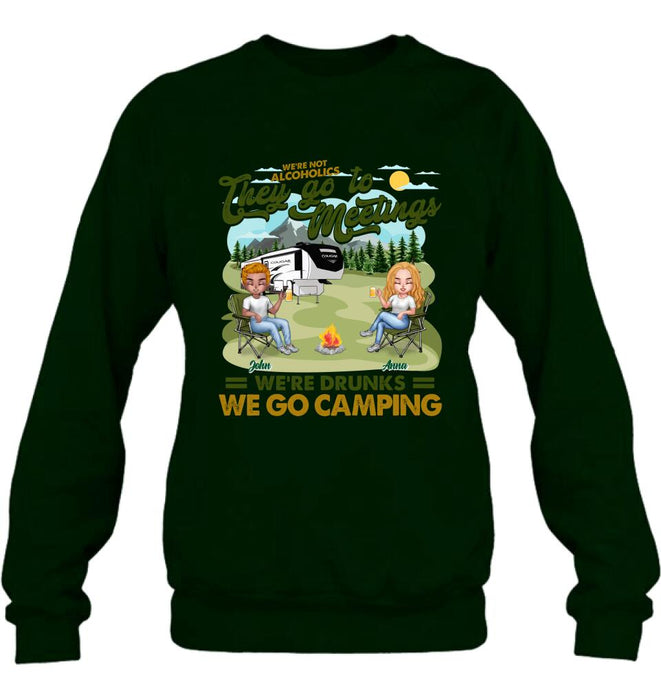 Custom Personalized Camping Friend Shirt/ Pullover Hoodie - Upto 6 People - Gift Idea For Friends/ Camping Lover - We're Like A Really Small Gang