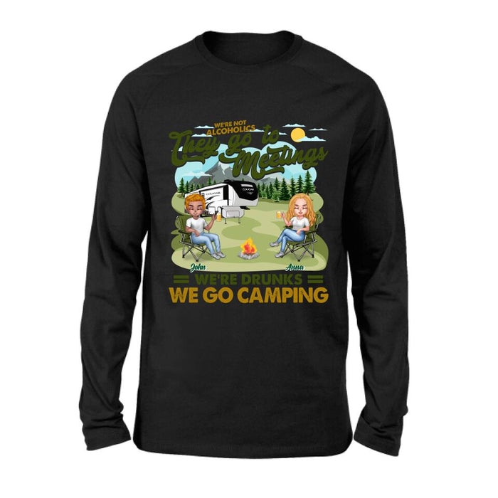 Custom Personalized Camping Friend Shirt/ Pullover Hoodie - Upto 6 People - Gift Idea For Friends/ Camping Lover - We're Like A Really Small Gang