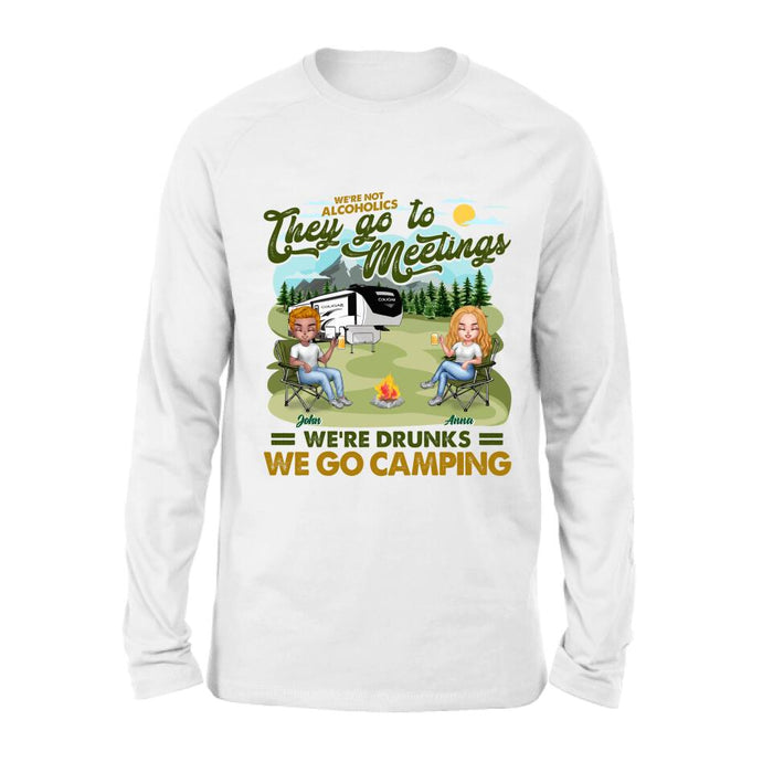 Custom Personalized Camping Friend Shirt/ Pullover Hoodie - Upto 6 People - Gift Idea For Friends/ Camping Lover - We're Like A Really Small Gang