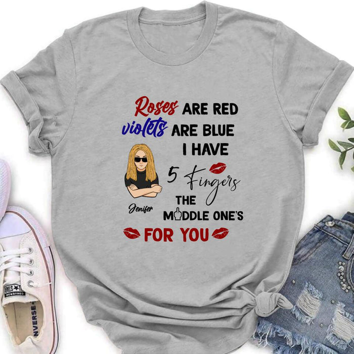 Custom Personalized Unisex T-shirt/ Sweatshirt/ Long Sleeve/ Hoodie - Gift Idea For Birthday - Roses Are Red, Violets Are Blue