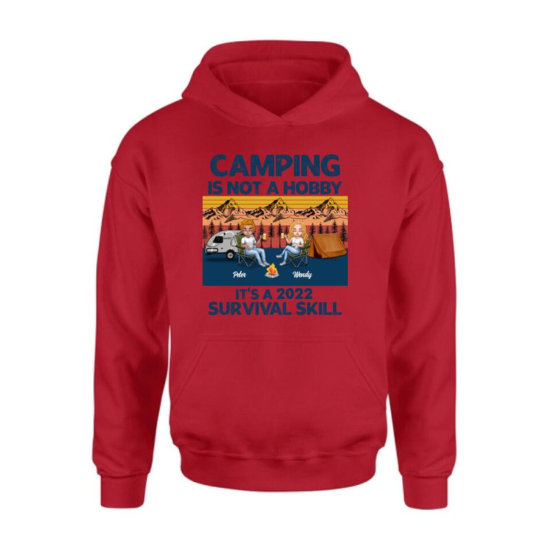 Personalized Camping Unisex T-shirt/Hoodie/Sweatshirt/Long Sleeve - Gift For Couple/ Single/ Camping Lovers - Camping Is Not A Hobby