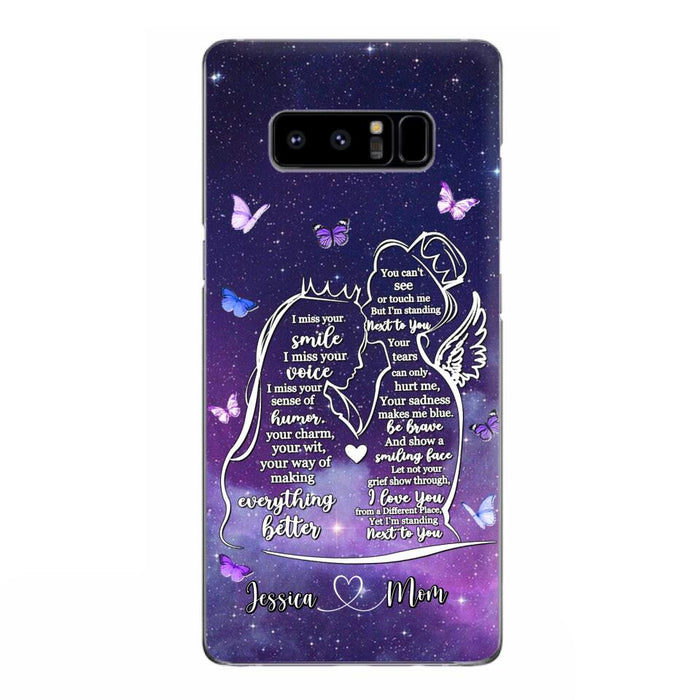 Custom Personalized Memorial Mom Phone Case - Gift Idea For Mom/Daughter - I'm Standing Next To You - Cases For iPhone & Samsung