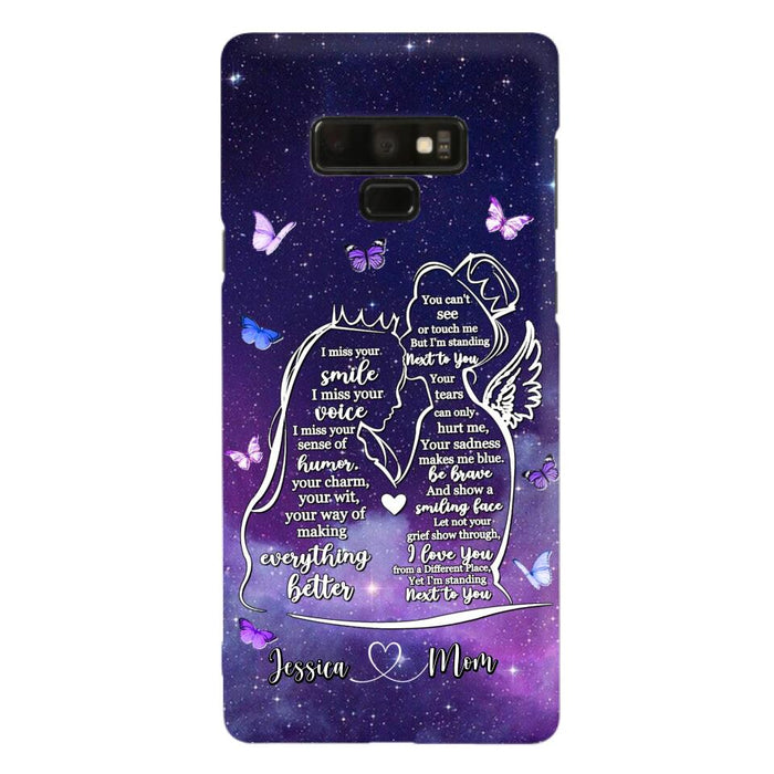 Custom Personalized Memorial Mom Phone Case - Gift Idea For Mom/Daughter - I'm Standing Next To You - Cases For iPhone & Samsung