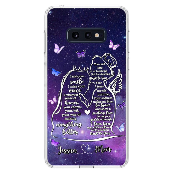 Custom Personalized Memorial Mom Phone Case - Gift Idea For Mom/Daughter - I'm Standing Next To You - Cases For iPhone & Samsung