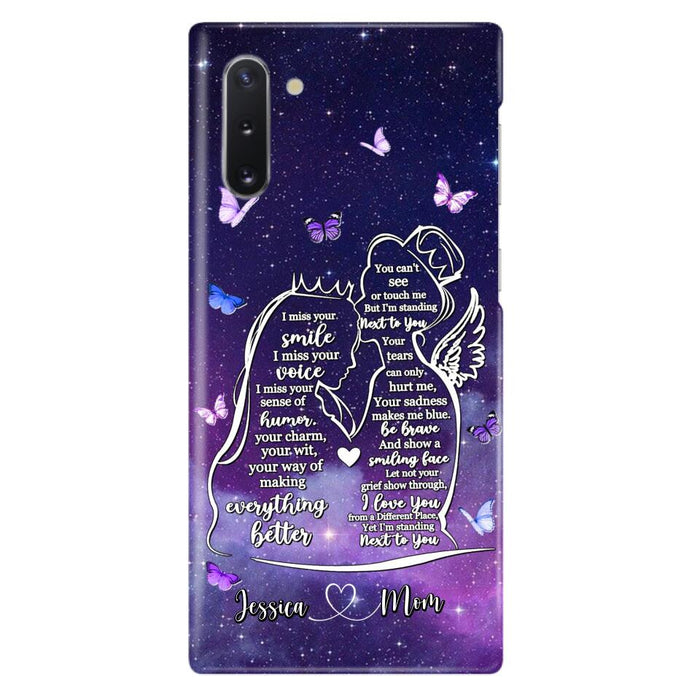 Custom Personalized Memorial Mom Phone Case - Gift Idea For Mom/Daughter - I'm Standing Next To You - Cases For iPhone & Samsung