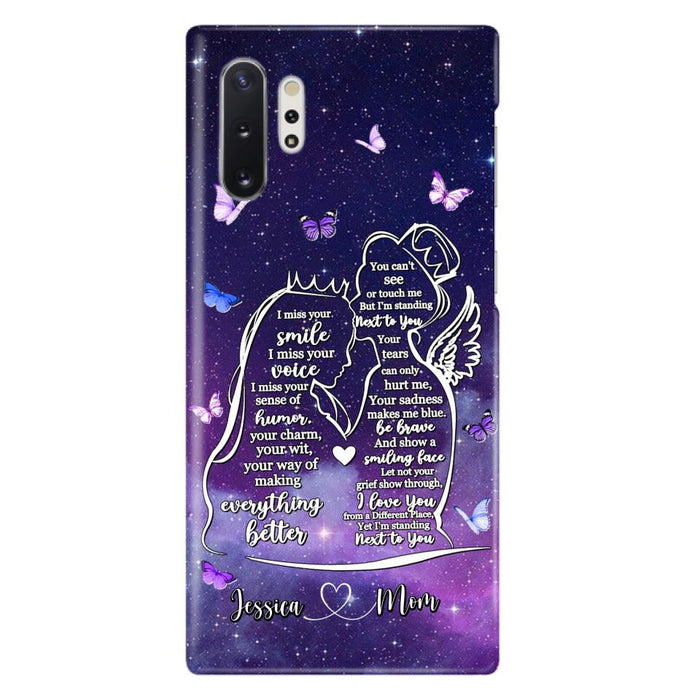 Custom Personalized Memorial Mom Phone Case - Gift Idea For Mom/Daughter - I'm Standing Next To You - Cases For iPhone & Samsung